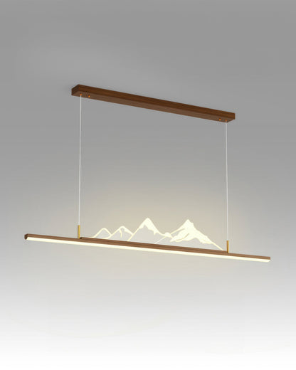 Natural Wood Japanese Pendant Lamp for Serene Homes - Luxicro