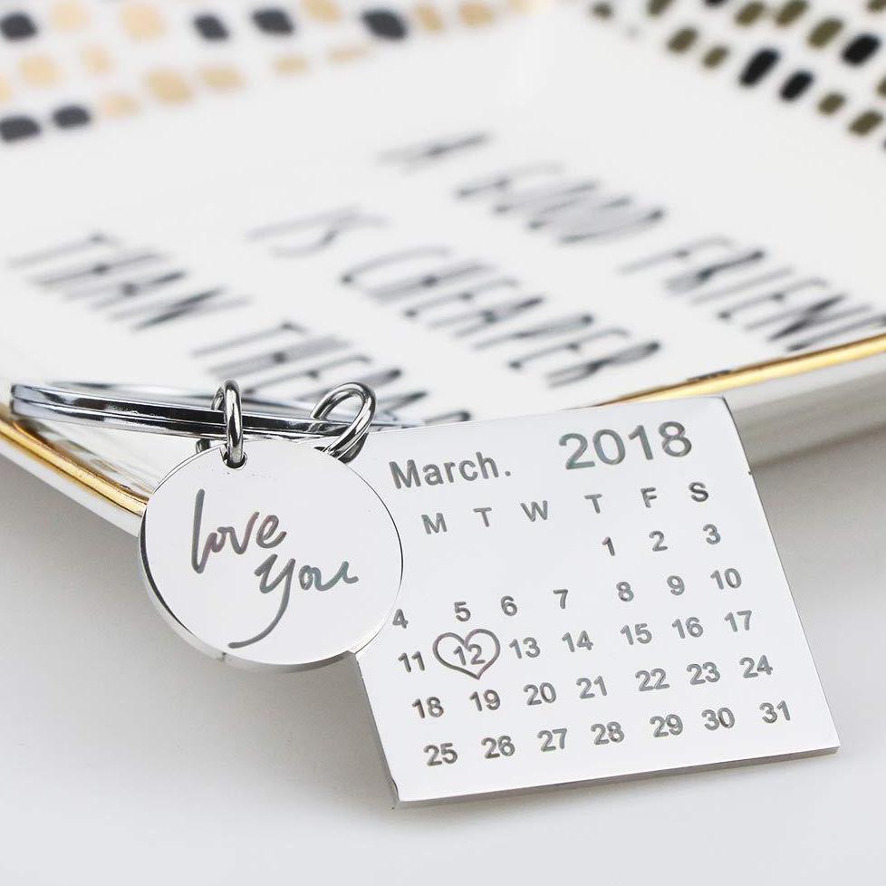 Stylish Calendar Keychain