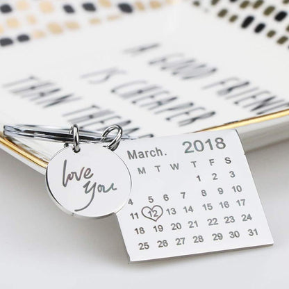 Stylish Calendar Keychain
