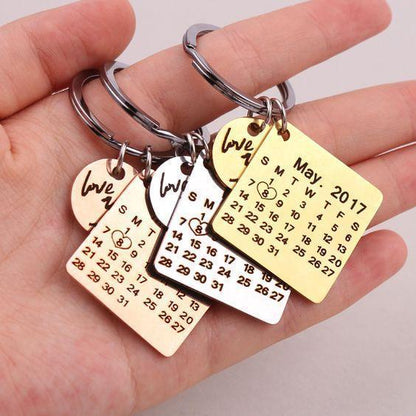 Stylish Calendar Keychain