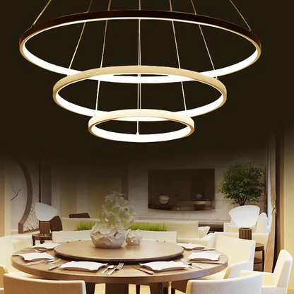 Round Sparkling Chandelier Lamp