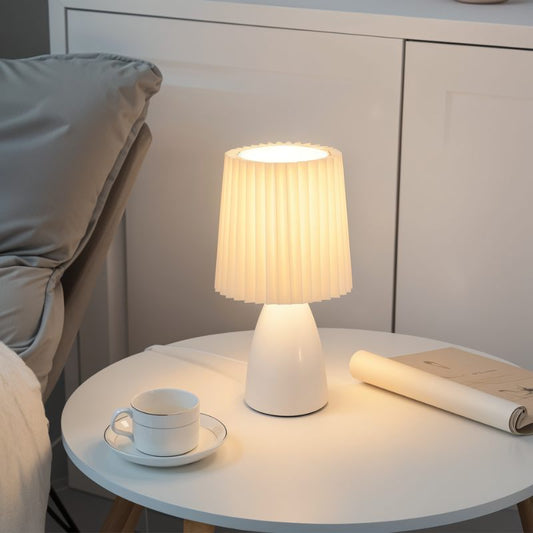 Contemporary Circular Bedside Lamp - Luxicro