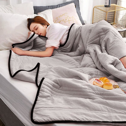 Cooling Breathable Blanket for Better Sleep Comfort