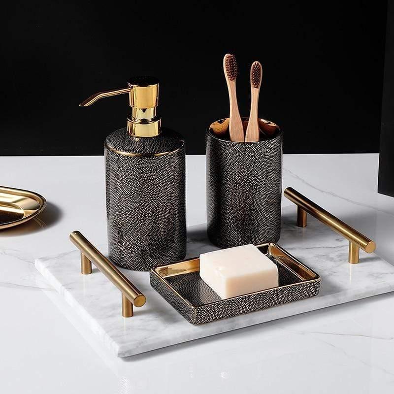 Stylish Bathroom Counter Storage Set - Luxicro
