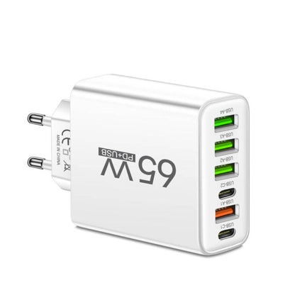 Fast 6 Port USB Charger for Home and Travel Use - Luxicro