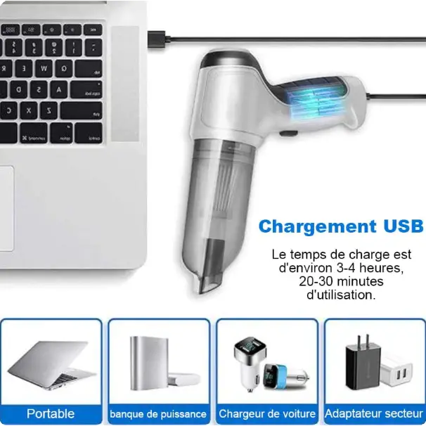 Compact Powerful Auto Vacuum Cleaner