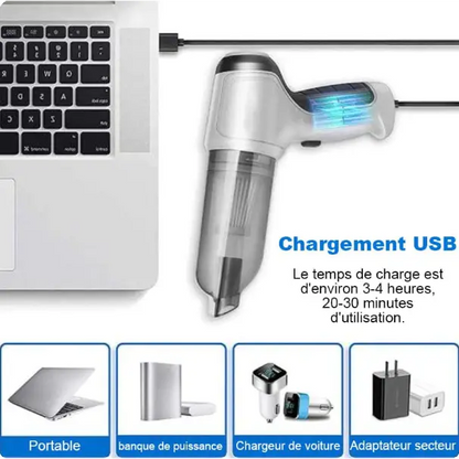 Compact Powerful Auto Vacuum Cleaner