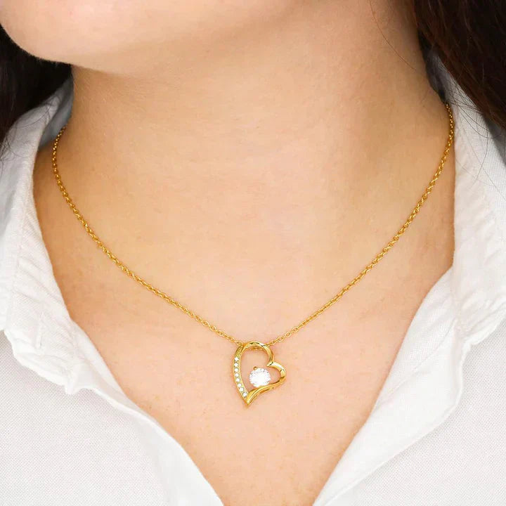Beautiful Rose Wooden Box with 14k Gold Pendant Necklace