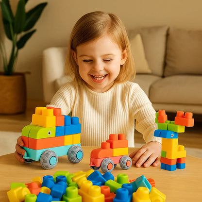 Soft Kids Foam Building Blocks for Toddler Development - Luxicro
