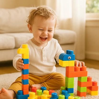 Soft Kids Foam Building Blocks for Toddler Development