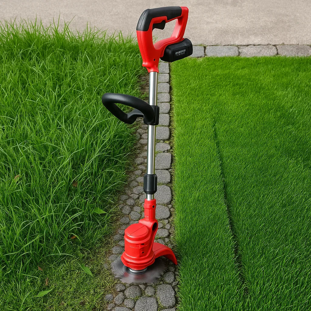 Cordless Garden Trimmer with Variable Cutting Height