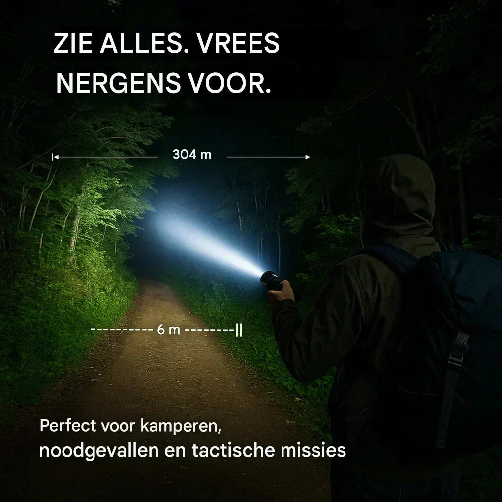 Bright LED Rechargeable Flashlight Torch