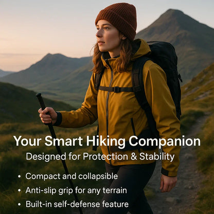 Tactical Folding Walking Stick for Safety and Protection