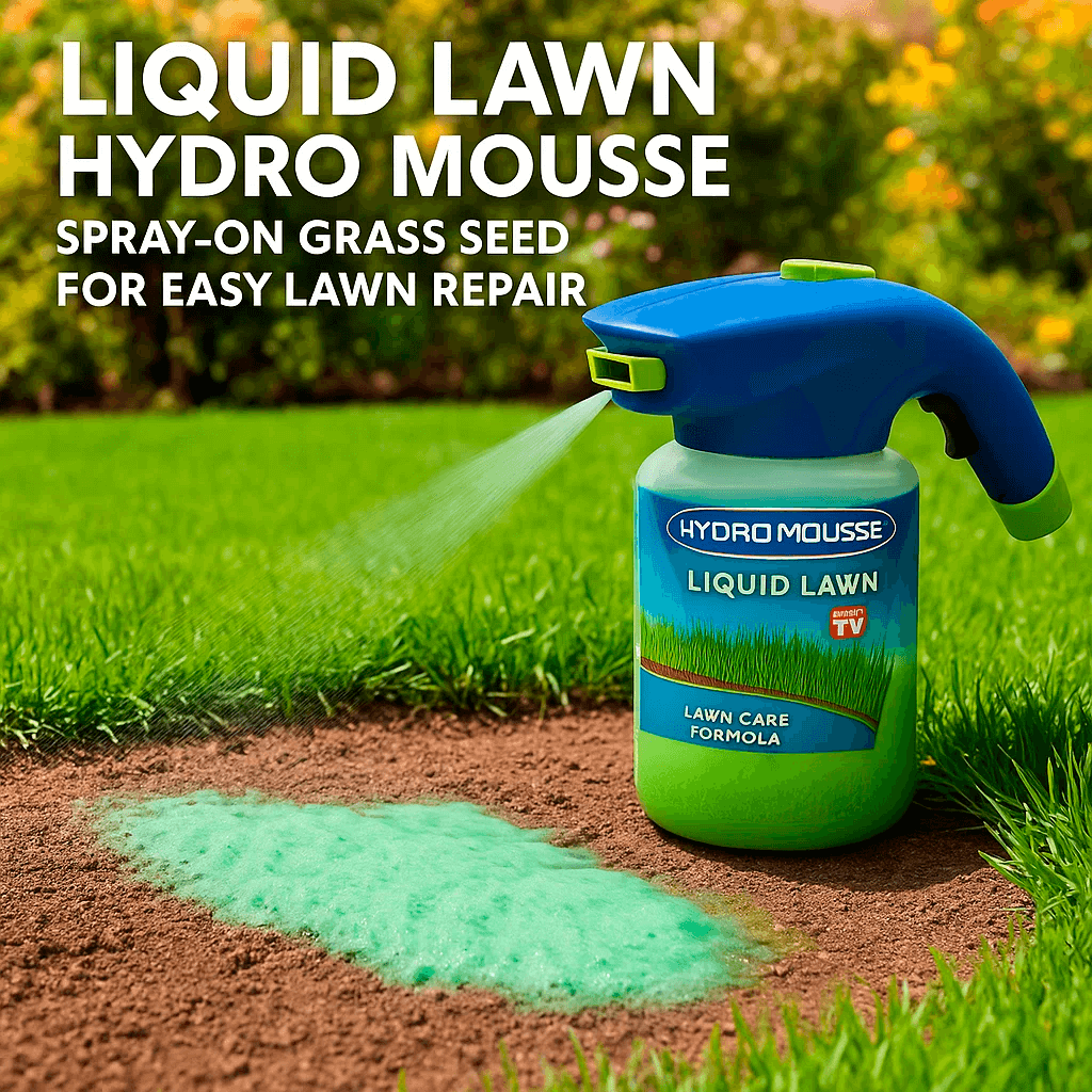 Quick Fix Grass Seed Spray for Thin Lawn Areas