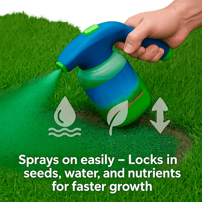 Quick Fix Grass Seed Spray for Thin Lawn Areas