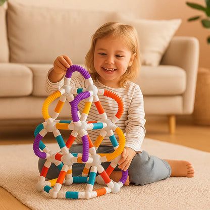 Vibrant Building Magnet Blocks Toy Set