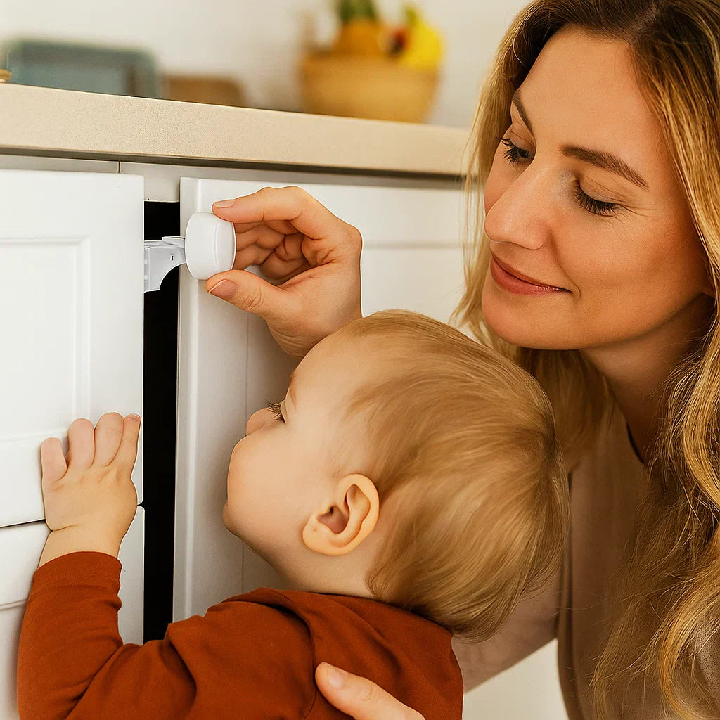 Safe Child Proof Drawer Lock System