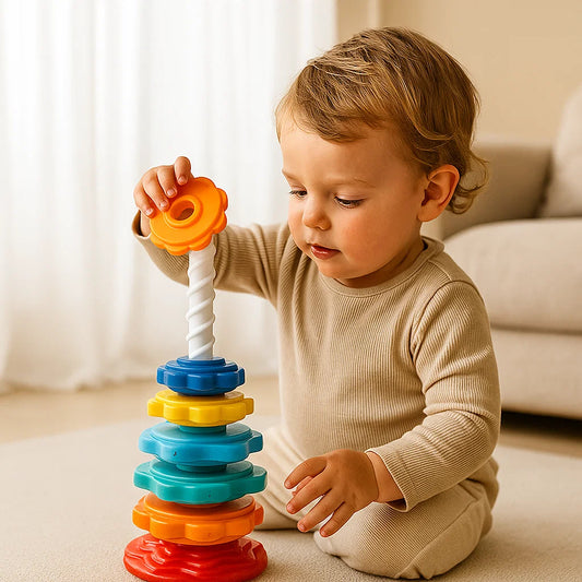 Bright Fun Spinning Top Childrens Play Tower - Luxicro