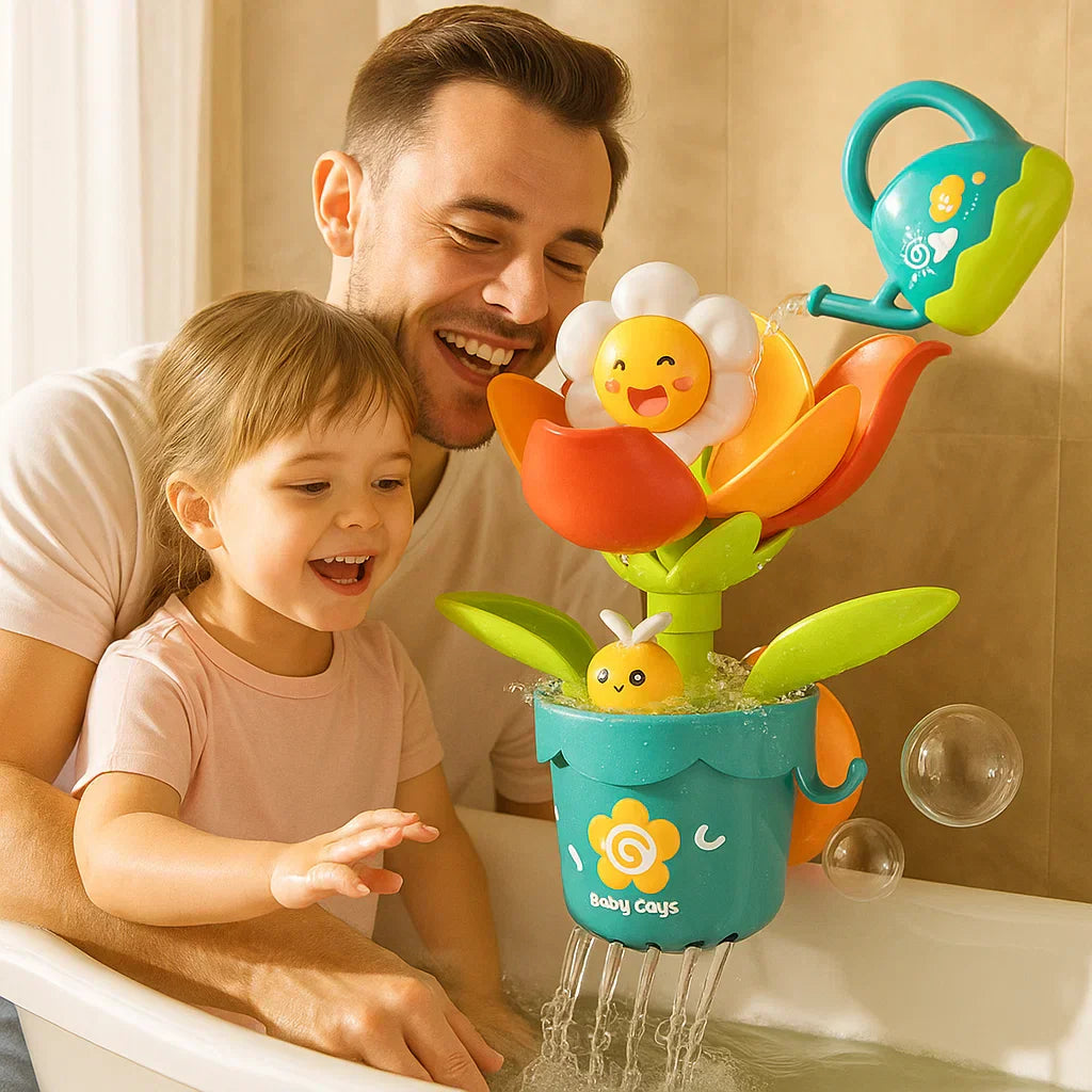 Fun Flower Children's Bath Toy Set - Luxicro
