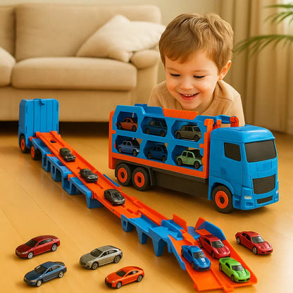 Compact Travel Car Ramp Playset