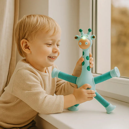 Colorful Suction Giraffe Baby Toy