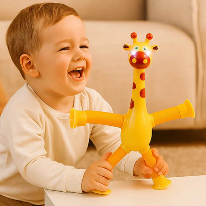 Colorful Suction Giraffe Baby Toy