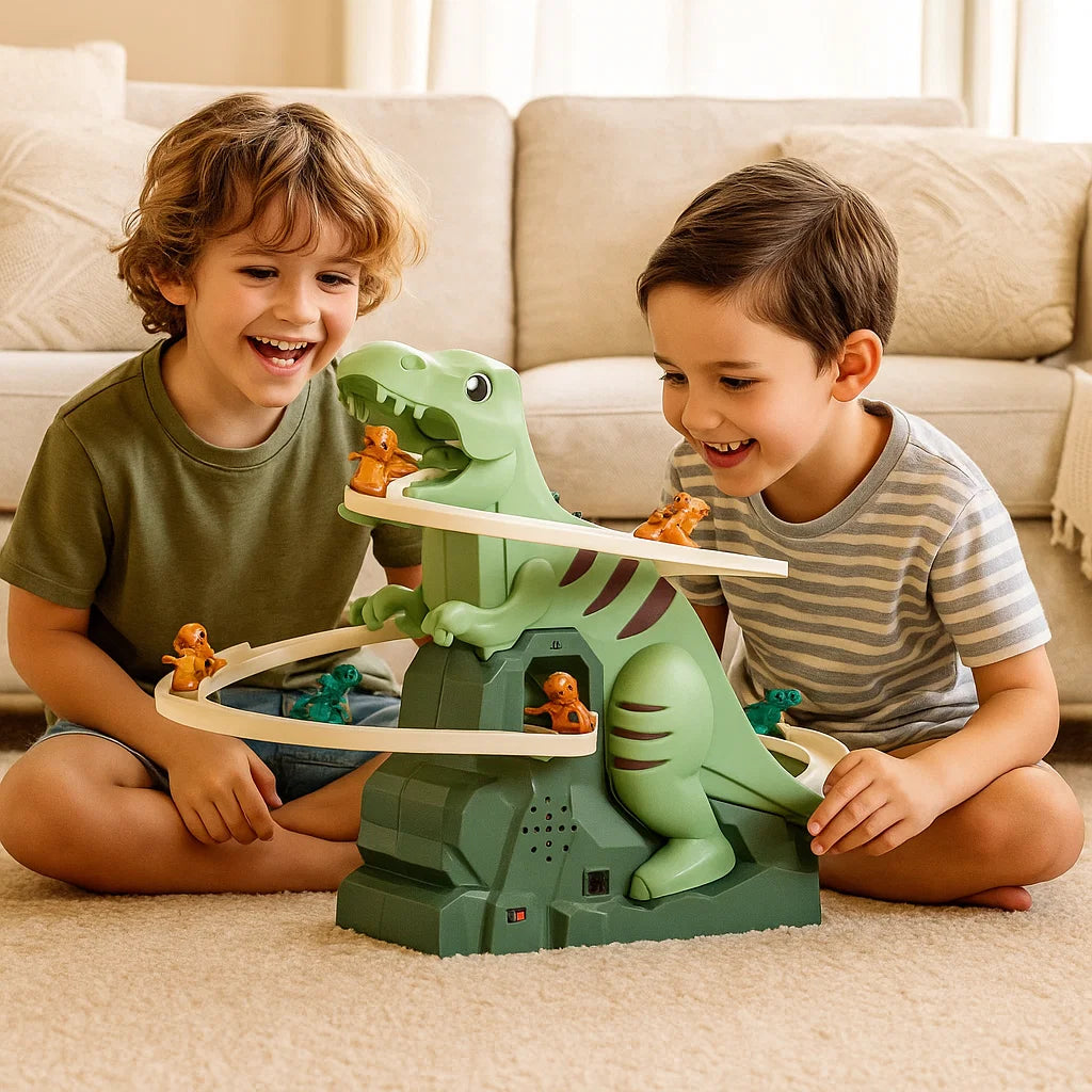 Fun Kids Dino Roller Coaster Ride