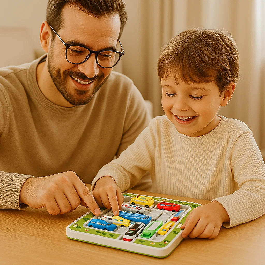 Fun Brain Teaser Car Parking Puzzle Toy for Kids - Luxicro