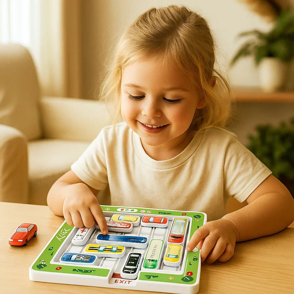 Fun Brain Teaser Car Parking Puzzle Toy for Kids