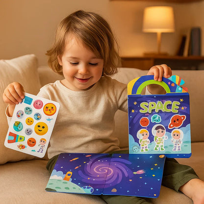 Colorful Reusable Sticker Activity Books for Kids