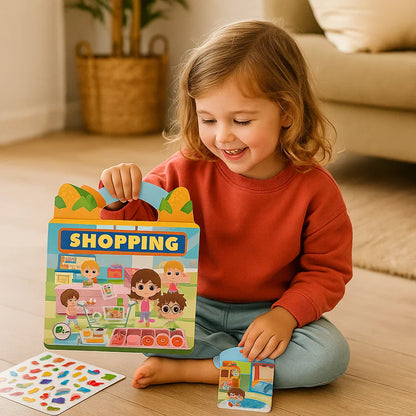 Colorful Reusable Sticker Activity Books for Kids