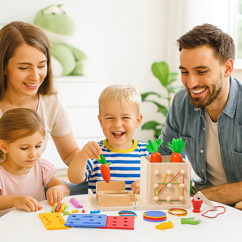 Learning Wooden Puzzle Block Set - Luxicro