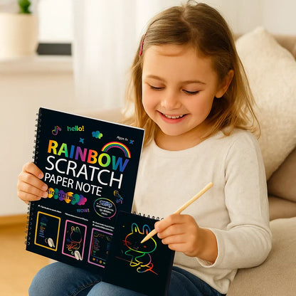 Vibrant Kids Scratch Art Pad