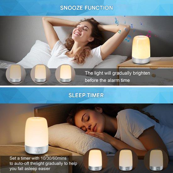Wake Up Light Alarm Clock with Soothing Sounds