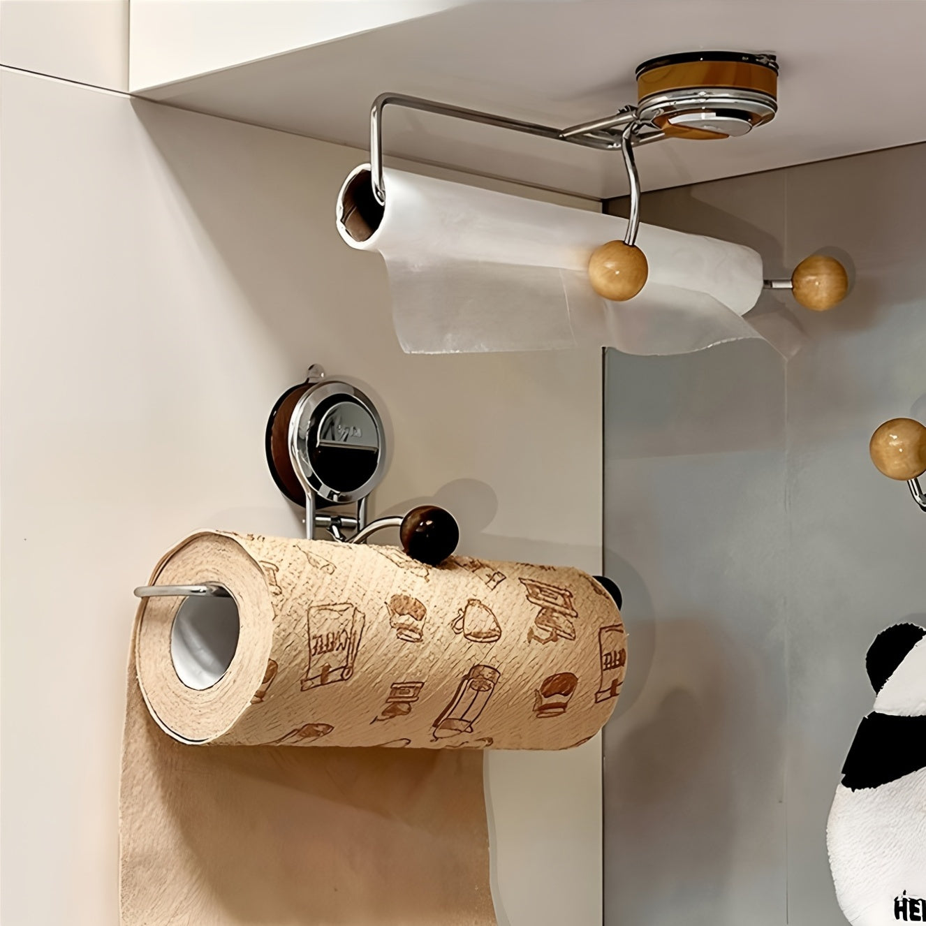 Stainless Steel Adhesive Paper Towel Roll Holder