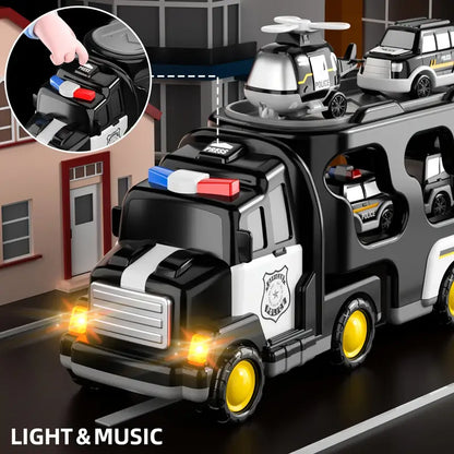 Racing Police Car Toy with Flashing Lights