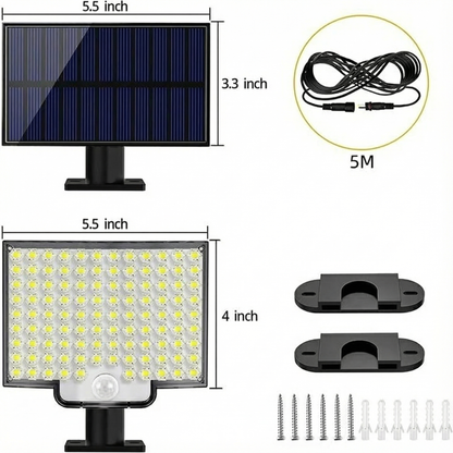 Bright Solar Powered Motion Security Light