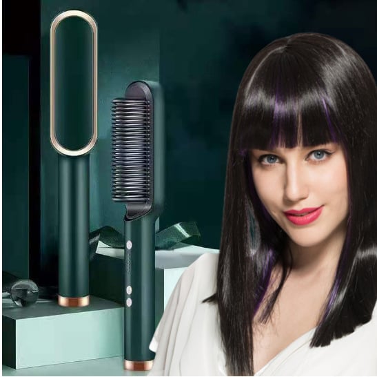 Advanced Ceramic Hair Straightening Comb Brush