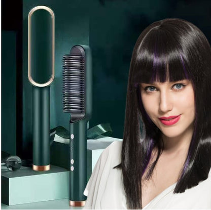 Advanced Ceramic Hair Straightening Comb Brush