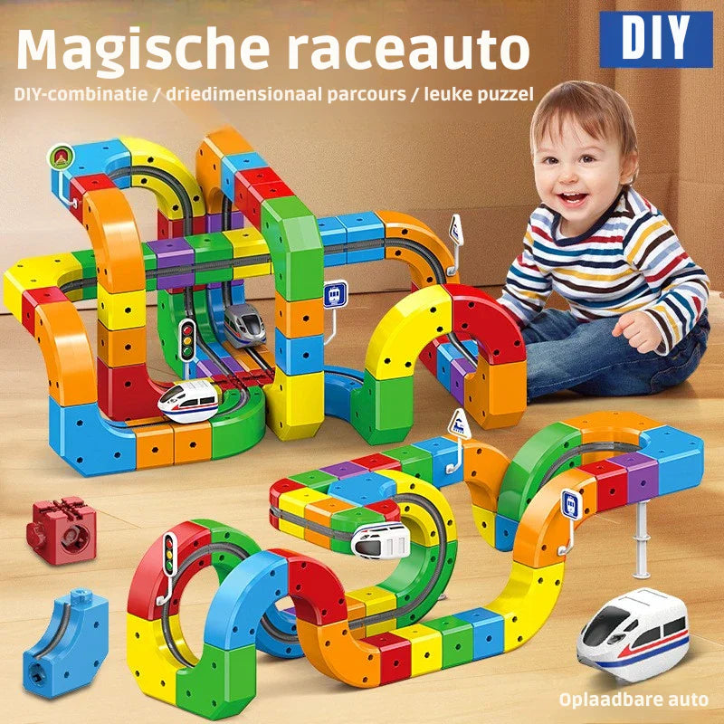 Colorful Kids Magnetic Construction Blocks