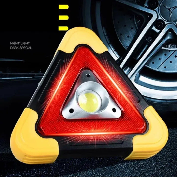 Bright LED Warning Roadside Triangle Safety Light - Luxicro