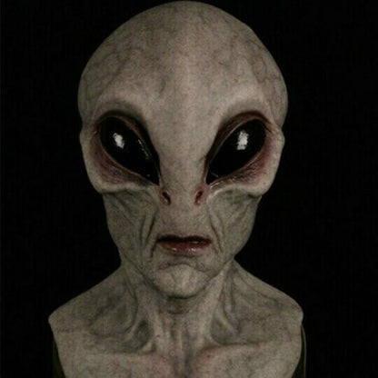 Spooky Alien Latex Halloween Costume Mask - Luxicro