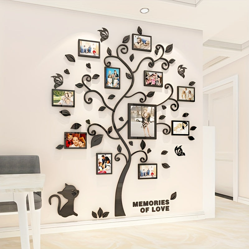 Modern Family Tree Wall Art Frame Sticker Decal