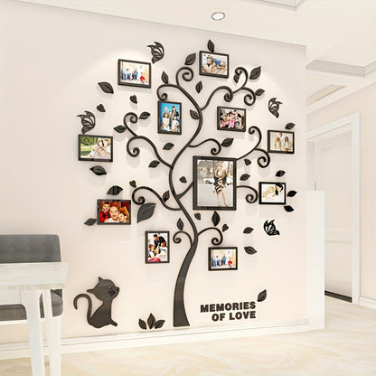 Modern Family Tree Wall Art Frame Sticker Decal