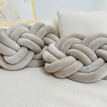 Soft White Pillow with Decorative Buttons
