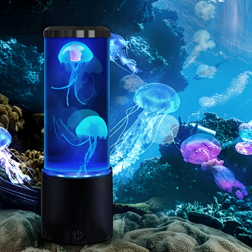 Vibrant Jellyfish USB LED Night Light Lamp - Luxicro
