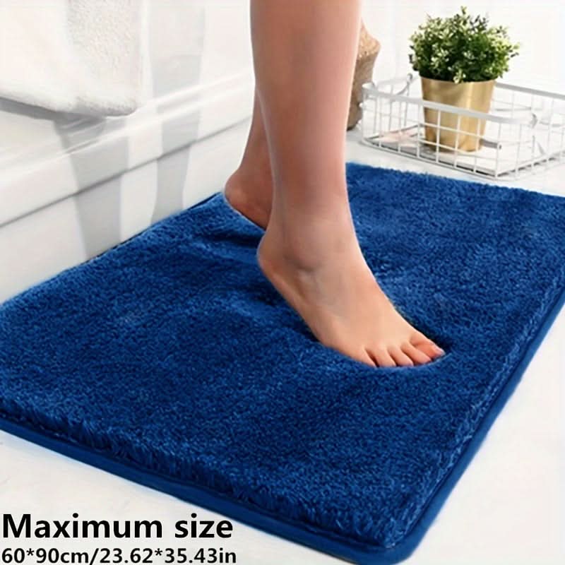 Plush Absorbent Bathroom Mat