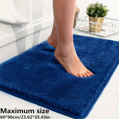 Plush Absorbent Bathroom Mat