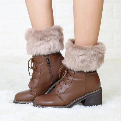 Cozy FurryLegs - Soft and Stylish Winter Leg Warmers