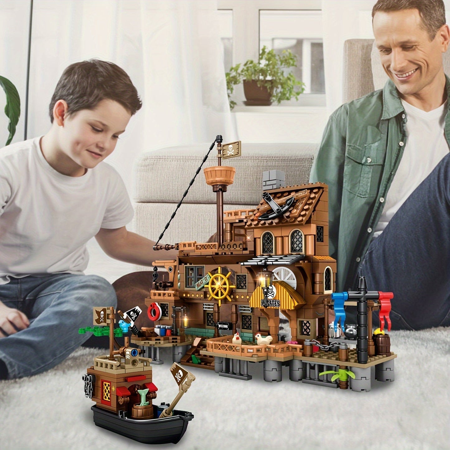 PirateQuest Castle | Kids Pirate Fort Building Playset
